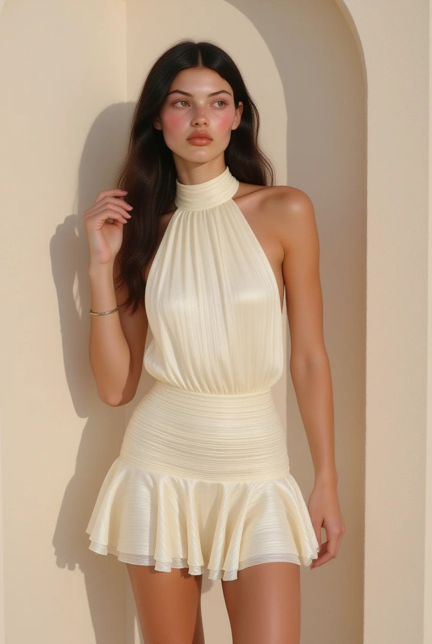 Dalia Beige Dress