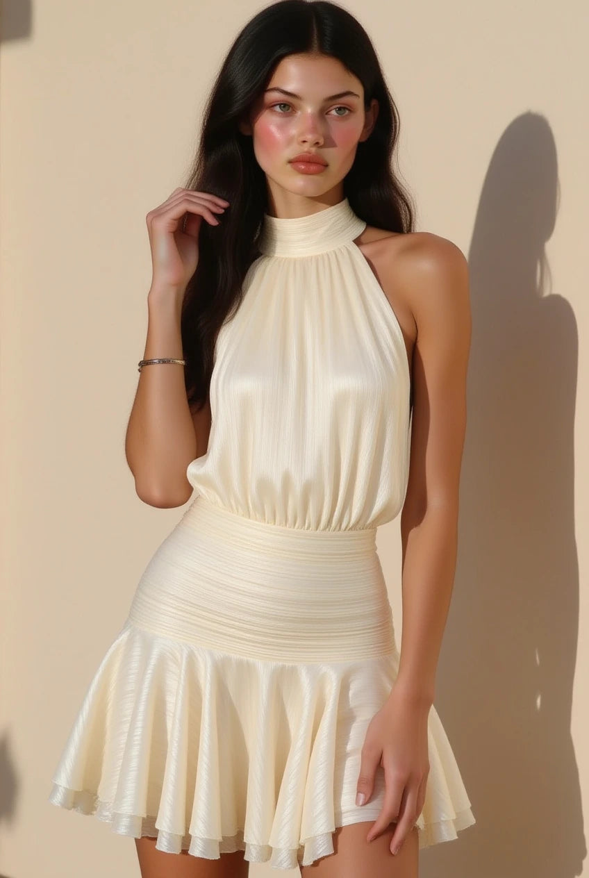 Dalia Beige Dress