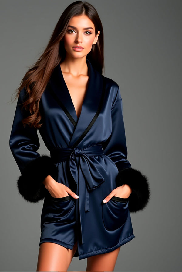 The Fur Blue Robe