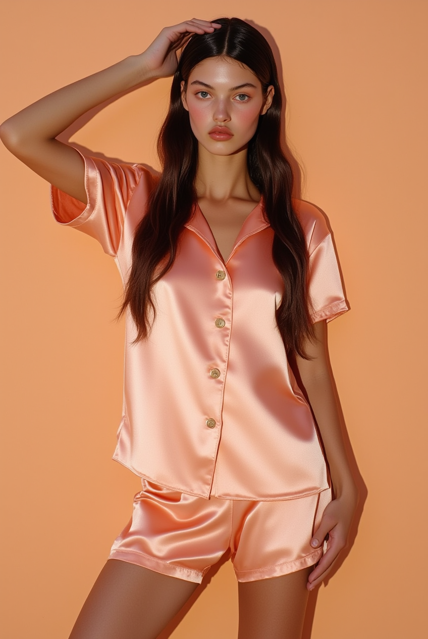 Peach Sorbet Short Pajamas